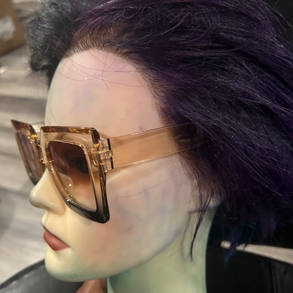 Oversized Square Gradient Sunglasses For Women - … - image 4